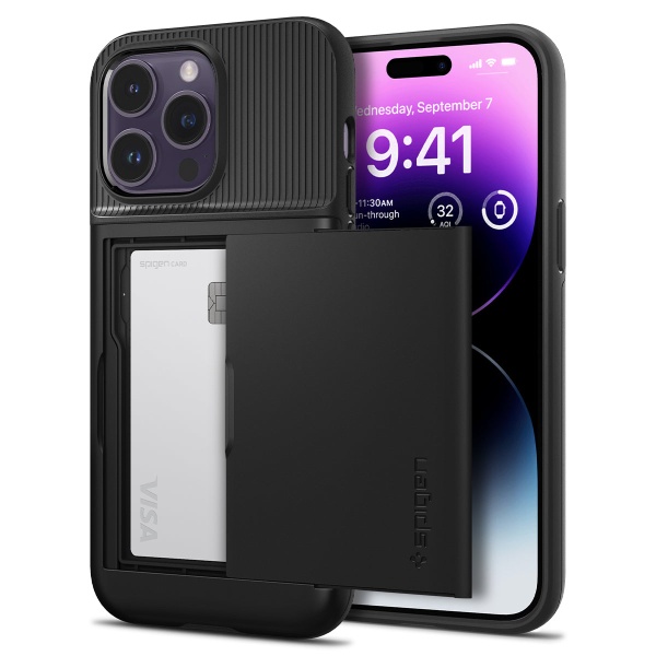 Чехол для iPhone 14 Pro Spigen Slim Armor CS Black