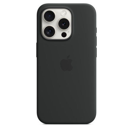 Чехол Apple iPhone 15 Pro Silicone Case with MagSafe Black