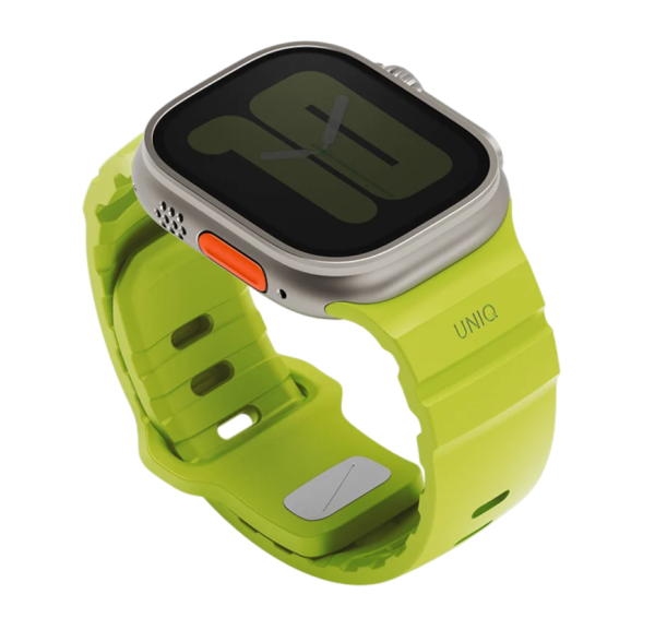 Ремешок Uniq для Apple Watch 44/45/46/49mm Alton Waterproof Silicone Lime Green