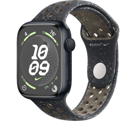 Часы Apple Watch Series 9 45mm Midnight Aluminum Case with Midnight Sky Nike Sport Band (размер M/L)