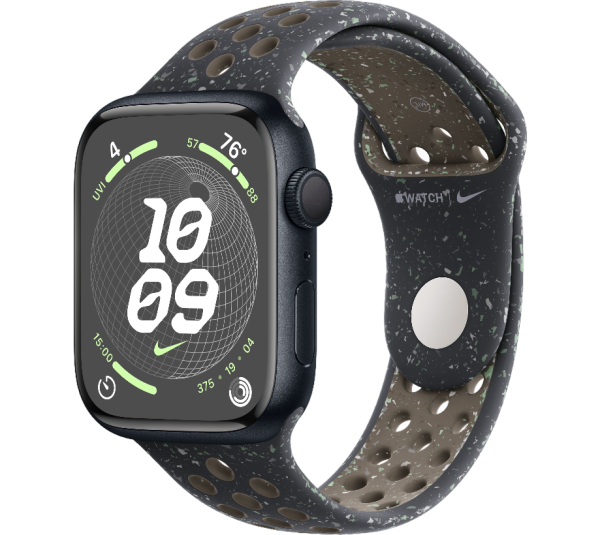 Apple Watch Series 9 45mm Midnight Aluminum Case with Midnight Sky Nike Sport Band (размер M/L)