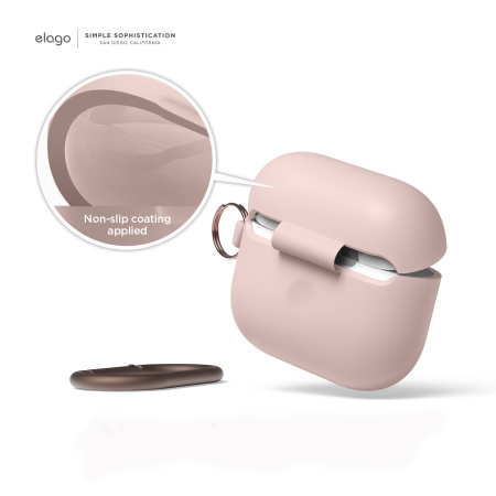 Чехол Elago для AirPods 3 (2021) Silicone Hang Case Sand Pink