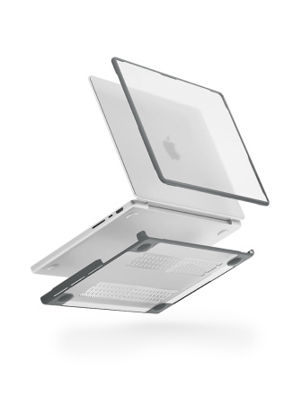 Чехол Uniq для Macbook Pro 16 (2021) Venture Frost Grey