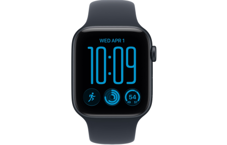 Часы Apple Watch SE 3 (2026) 40mm Midnight Aluminum Case with Navy Blue Sport Band (GPS) (размер M/L)