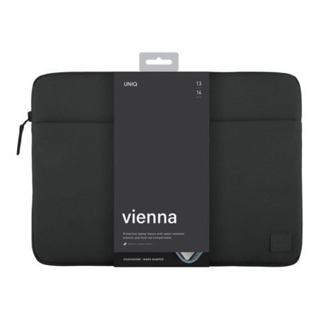 Защитный чехол Uniq Vienna RPET Fabric (ShockSorb) для MacBook Pro 14" Midnight Black Защитный чехол Uniq Vienna RPET Fabric (ShockSorb) для MacBook Pro 14" Midnight Black