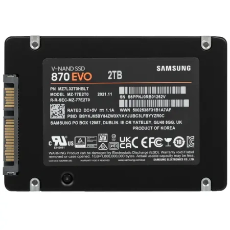 Твердотельный накопитель Samsung 870 EVO 2ТБ SATA