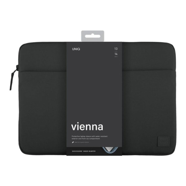 Защитный чехол Uniq Vienna RPET Fabric (ShockSorb) для MacBook Pro 14" Midnight Black