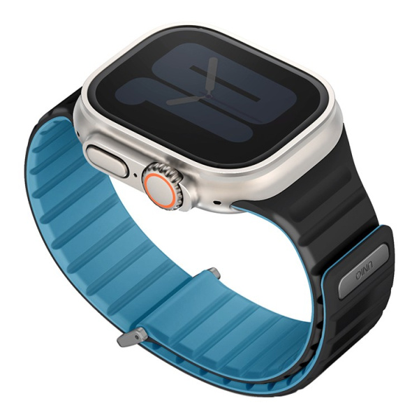 Ремешок Uniq для Apple Watch 42-49 mm Revix EVO Reversible Magnetic Pacific Blue / Black