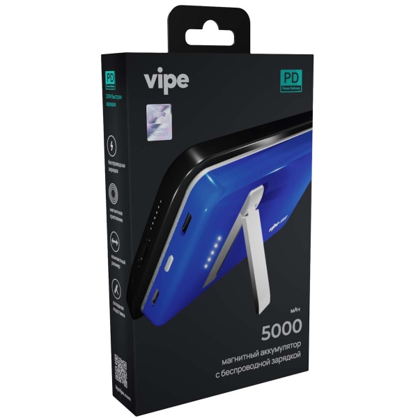 Внешний аккумулятор Vipe Crosby 5000 mAh Blue