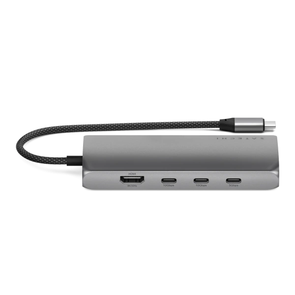 Адаптер Satechi USB-C Multiport Adapter 8K with Ethernet V3 Space Gray