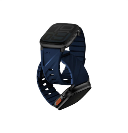 Ремешок Uniq для Apple Watch 40-49 mm FLUO Silicone Rubber Marine Blue Ремешок Uniq для Apple Watch 40-49 mm FLUO Silicone Rubber Marine Blue
