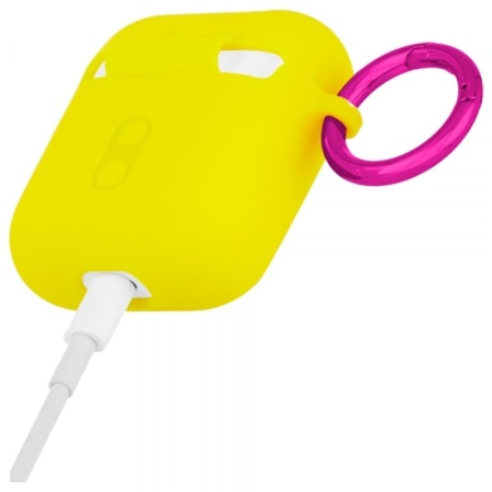 Чехол Case-Mate для AirPods c держателем Lemon Lime Yellow