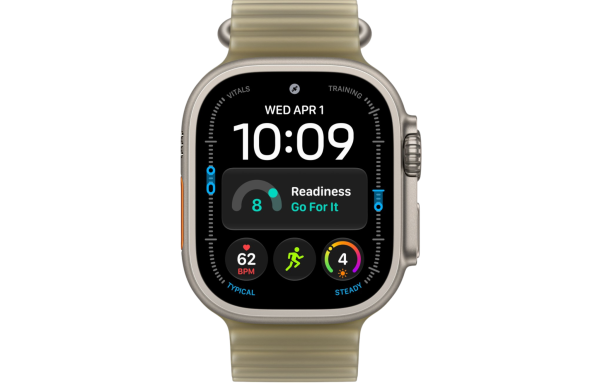 Часы Apple Watch Ultra 4 (2026) 49mm Natural Titanium Case with Translucent Kelp Ocean Band (GPS + Cellular)