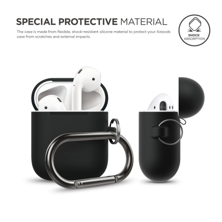 Чехол Elago для AirPods Hang Case Black