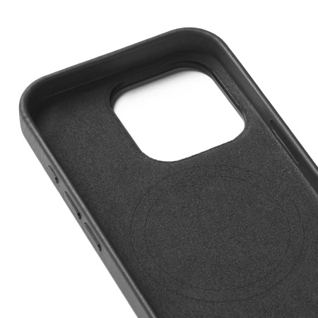 Защитный чехол Mujjo Leather Wallet Case iPhone 16 Pro MagSafe Black