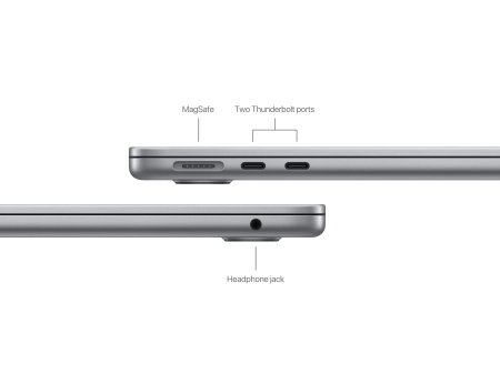 Кастомный Apple MacBook Air 13  M3 (8-core CPU, 10-core GPU) / RAM 16GB / SSD 1TB Space Gray (Серый космос) 70W Z1G5000BF