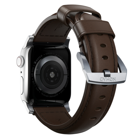 Ремешок Nomad Traditional Band для Apple Watch 44/45/46/49mm Brown / Silver Hardware