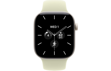 Часы Apple Watch Series 12 42mm Pearl White Ceramic Case with Pale Succulent Sport Band (GPS + LTE) (M/L)
