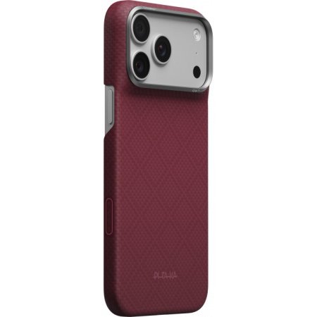 Защитный чехол Pitaka Edge (Argyle) Case для iPhone 18 Pro Max Burgundy