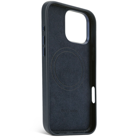 Защитный чехол Decoded Leather MagSafe Case для iPhone 16 Pro Max Navy Blue Защитный чехол Decoded Leather MagSafe Case для iPhone 16 Pro Max Navy Blue