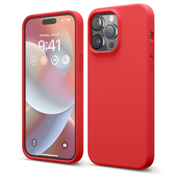 Чехол Elago для iPhone 14 Pro Max Premium Silicone Case Red