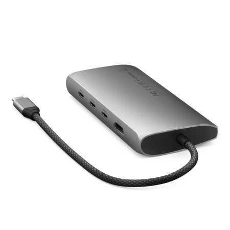 Адаптер Satechi USB-C Multiport Adapter 8K with Ethernet V3 Space Gray Адаптер Satechi USB-C Multiport Adapter 8K with Ethernet V3 Space Gray