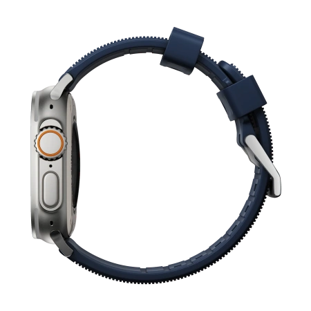 Ремешок Nomad Rugged Strap для Apple Watch 49/45/44/42mm Atlantic Blue / Natural Hardware
