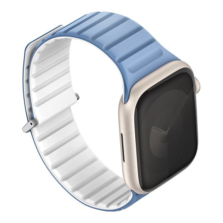 Ремешок Uniq для Apple Watch 38-41 mm Revix EVO Reversible Magnetic Powder Blue / White