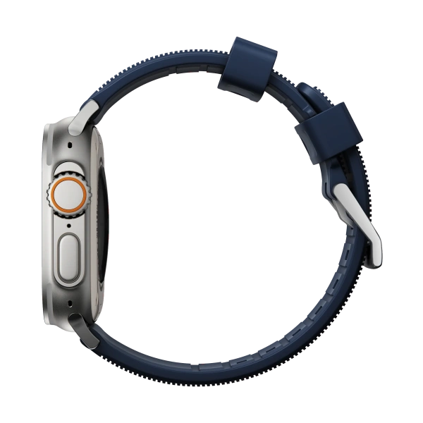 Ремешок Nomad Rugged Strap для Apple Watch 49/45/44/42mm Atlantic Blue / Natural Hardware