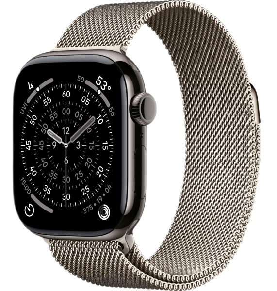 Часы Apple Watch Series 11 42mm Slate Titanium Case with Natural Milanese Loop (GPS + LTE)