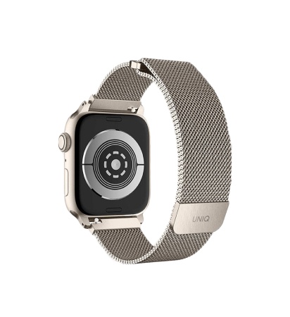 Ремешок для Apple Watch 42-45mm Uniq Dante Strap Mesh Steel Starlight