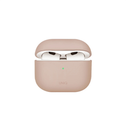 Чехол Uniq LINO Liquid Silicone для Airpods 4 Pink