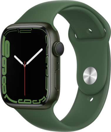 Apple Watch Series 7 45mm Green Aluminum Case with Clover Sport Band Б/У