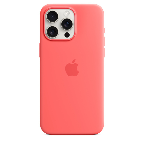 Чехол Apple iPhone 15 Pro Max Silicone Case with MagSafe Guava