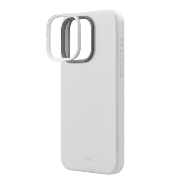 Защитный чехол Uniq Lino MagSafe для iPhone 15 Pro Max Chalk Grey