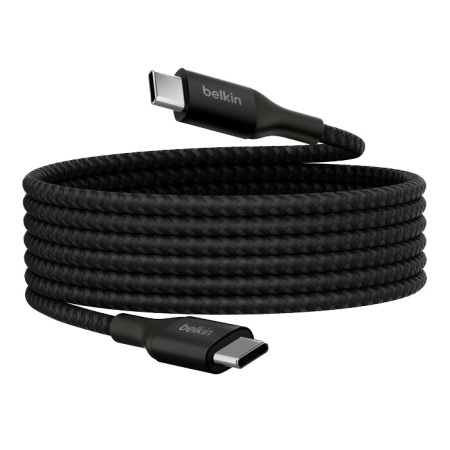 Кабель Belkin BoostCharge 240W USB-C to USB-C 2м Braided Cable Черный