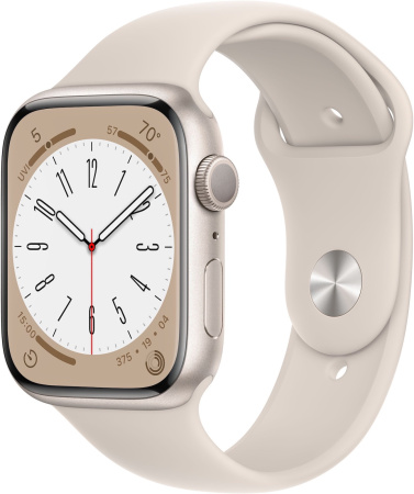 Часы Apple Watch Series 8 45mm Starlight Aluminum Case with Starlight Sport Band (GPS)