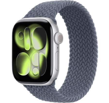 Часы Apple Watch Series 11 42mm Silver Aluminum Case with Anchor Blue Braided Solo Loop (GPS)