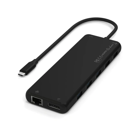 Адаптер Satechi Triple Display Multiport USB-C 13-in-1 2хHDMI 4хUSB-А 1хEthernet Port 2хUSB-C PD Audio 3.5 mm Black