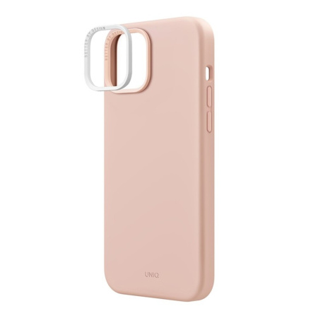 Защитный чехол Uniq Lino MagSafe для iPhone 15 Pink