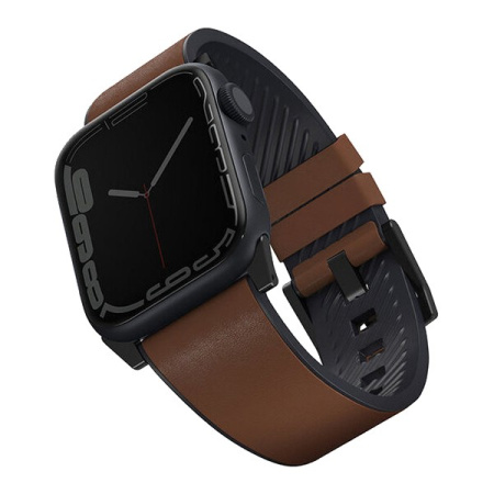 Ремешок для Apple Watch 49/46/45/44 mm Uniq Straden Waterproof Leather/Silicone Brown