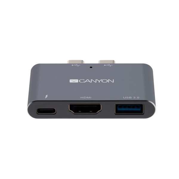 Адаптер Canyon 3-in-1 DS-1 Thunderbolt 3 Multiport Docking Station