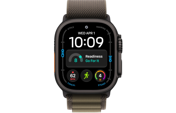 Часы Apple Watch Ultra 4 (2026) 49mm Black Titanium Case with Dark Olive Alpine Loop - Small (GPS + Cellular)