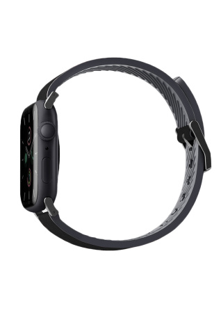 Ремешок для Apple Watch 42-45mm Uniq Straden Waterproof Leather Hybrid Black