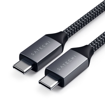 Кабель Satechi USB-C to USB-C 100W 2m Grey