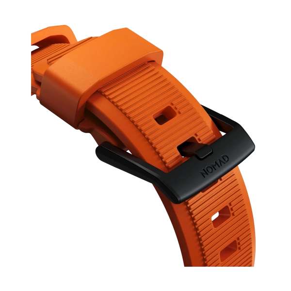 Ремешок Nomad Rugged Strap для Apple Watch 49/45/44/42mm Orange / Black Hardware