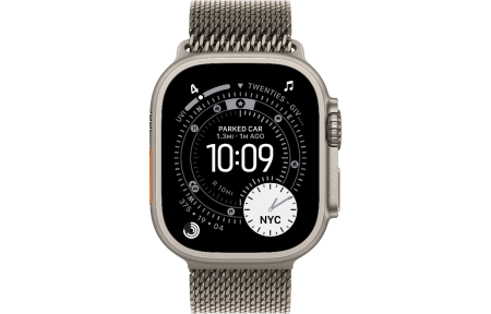 Часы Apple Watch Ultra 3 (2025) 49mm Natural Titanium Case with Natural Titanium Milanese Loop - Medium (GPS + Cellular)