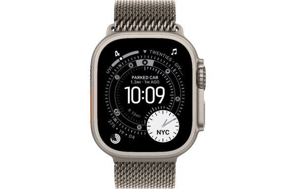 Часы Apple Watch Ultra 3 (2025) 49mm Natural Titanium Case with Natural Titanium Milanese Loop - Large (GPS + Cellular)