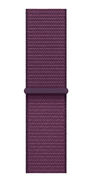 Apple Watch Series 10 46mm Rose Gold Aluminum Case with Plum Sport Loop (GPS)