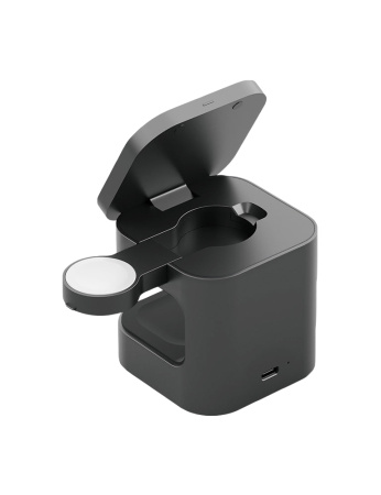 Беспроводное зарядное устройство Energea MagCube 3-in-1 Magnetic Foldable wireless 15W Qi2.0 Gunmetal Беспроводное зарядное устройство Energea MagCube 3-in-1 Magnetic Foldable wireless 15W Qi2.0 Gunmetal